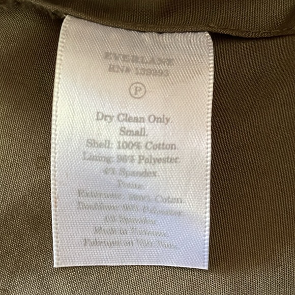 EVERLANE Khaki Double-Breasted Coat - Picture 3 of 8